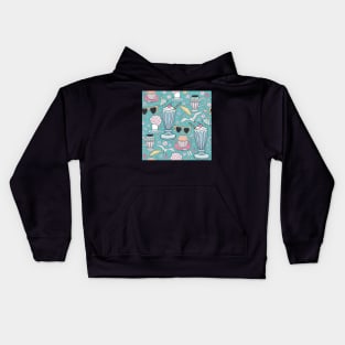 French Riviera of the 50s, dense Kids Hoodie